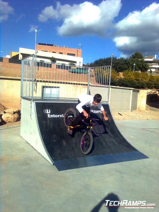 Alcover_ skatepark quarter pipe