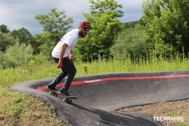 Asfalt pumptrack - Krzysztoforzyce Asfalt pumptrack - Krzysztoforzyce