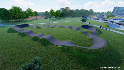 Asphalt pumptrack