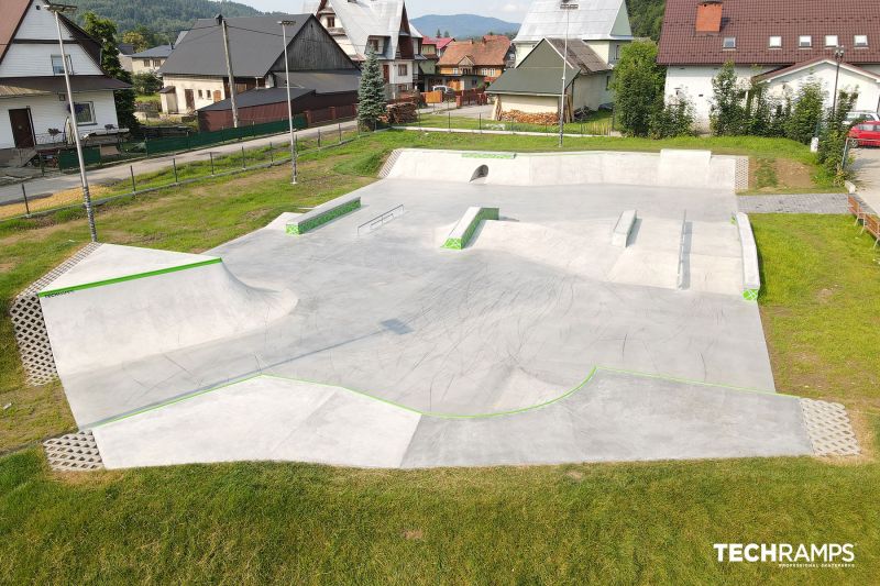 Betónový skatepark - Bystra Podhalansk