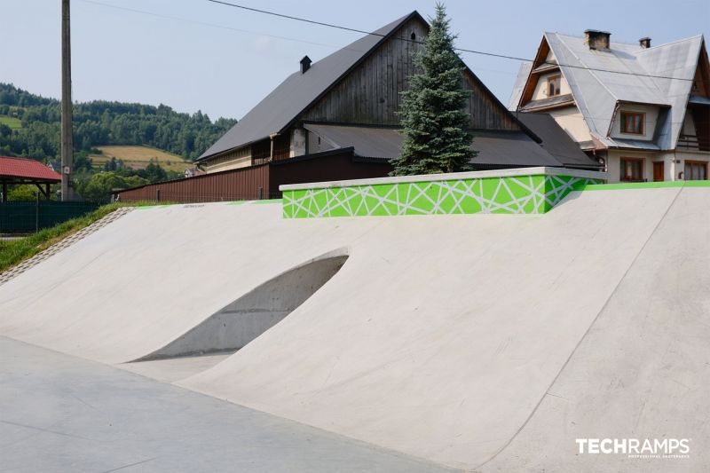 Betónový skatepark - Bystra Podhalansk