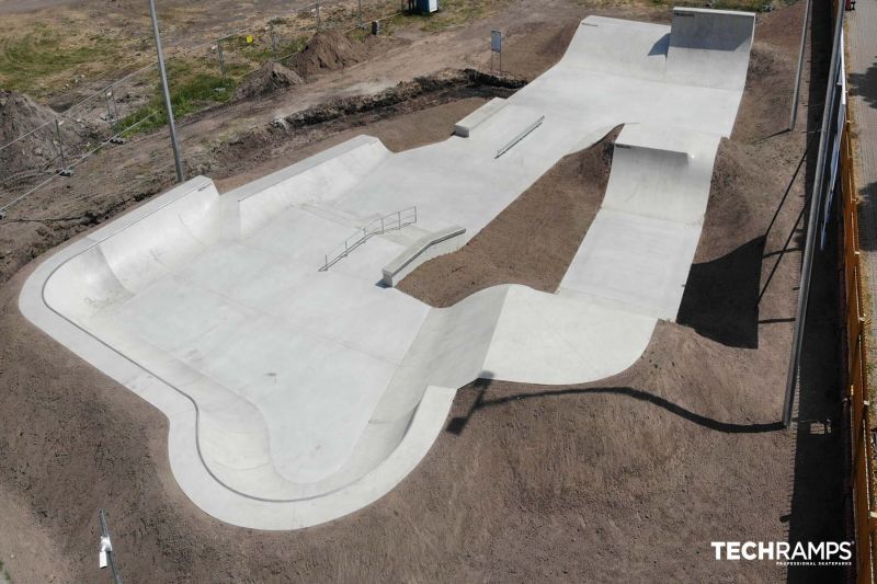 Betónový skatepark Techramps