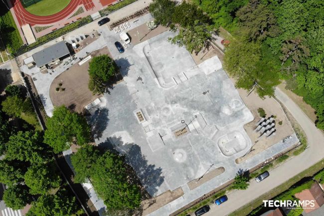 Betónový skatepark Techramps