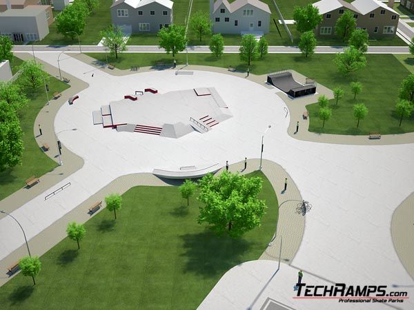 Betonowa skateplaza - przykład 460910