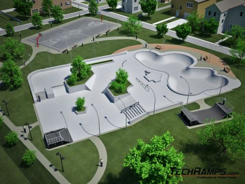 Betonowy skatepark - przykład 010510