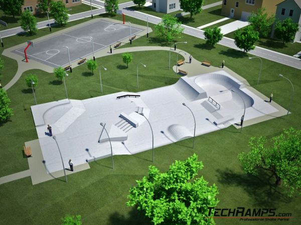 Betonowy skatepark - przykład 020510