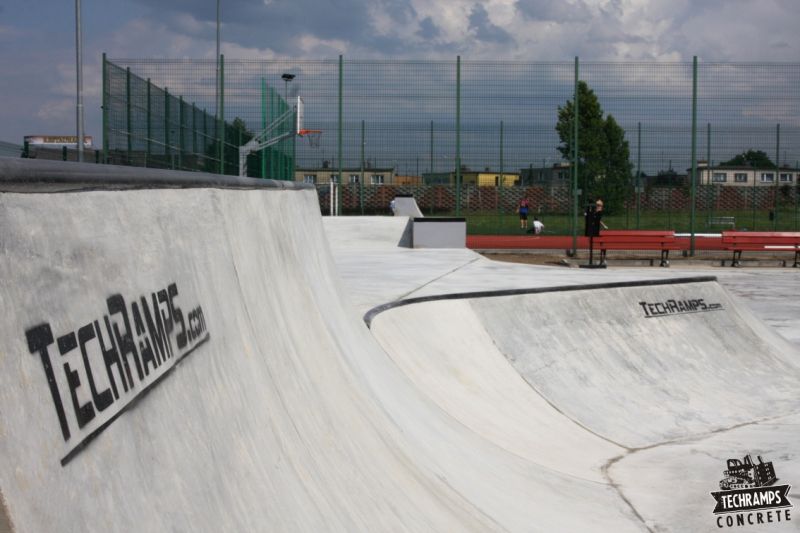 Betonowy skatepark w Wolsztynie