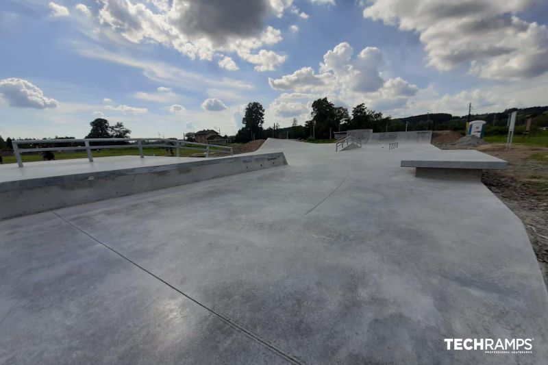 Concrete skatepark