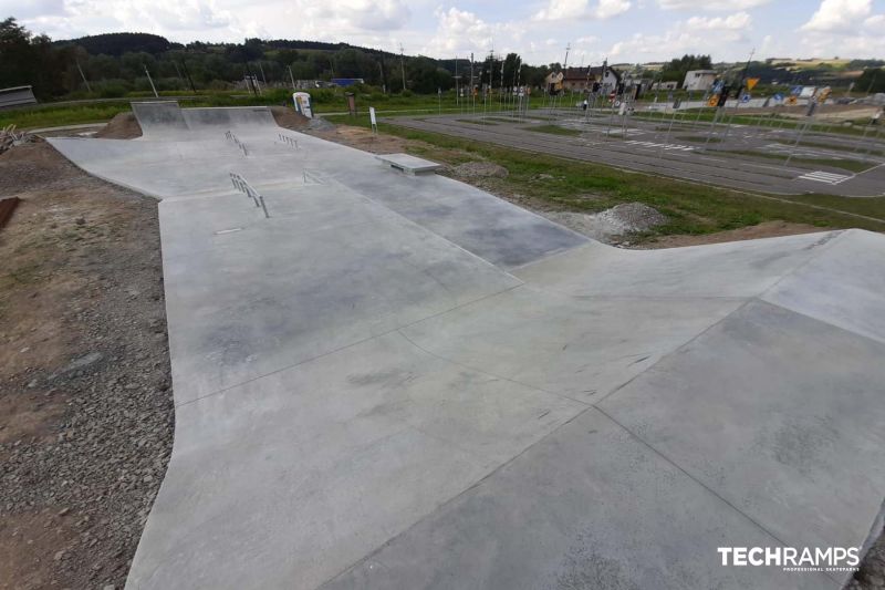 Concrete skatepark