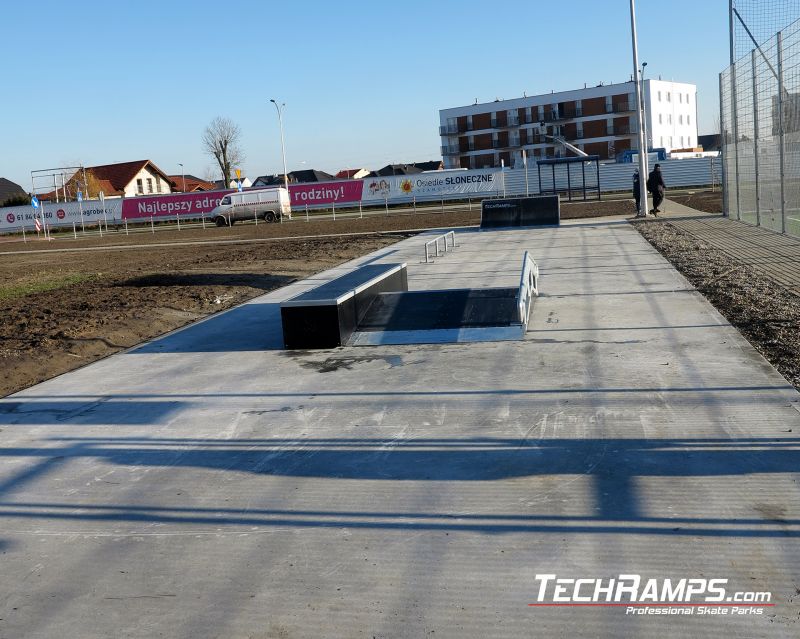 Wooden skatepark in Szamotuly