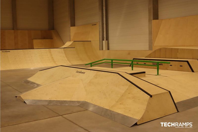 Kryty skatepark Techramps