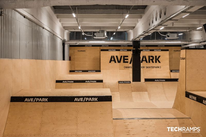 Kryty skatepark Techramps