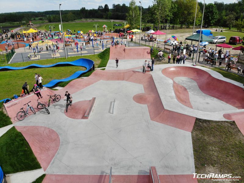 Concrete skatepark in Slawno municipality