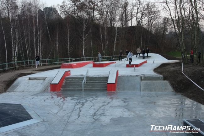 Concrete skatepark in Kielce