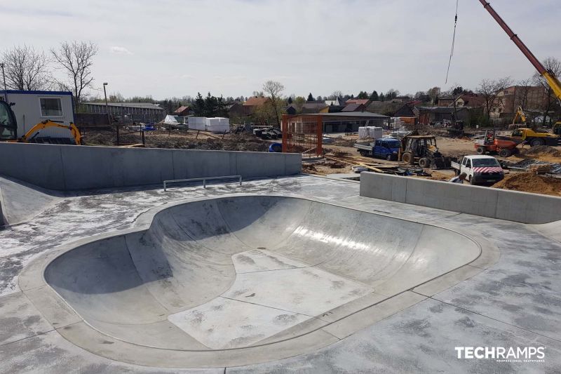 Concrete skatepark