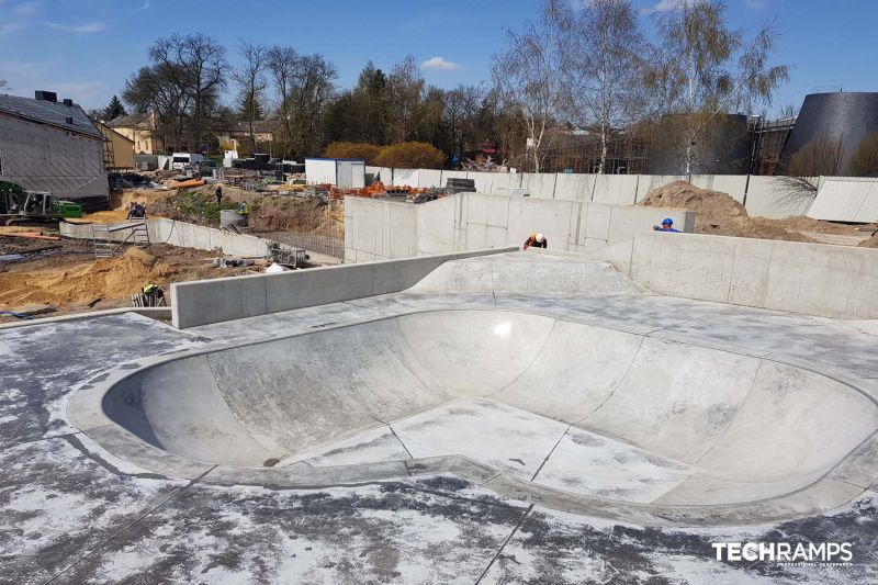 Concrete skatepark