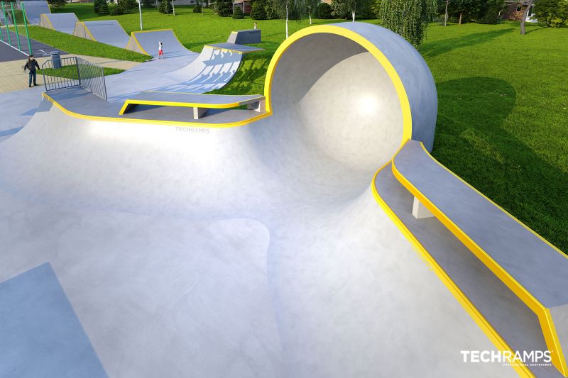 Concrete skatepark project - Minsk Mazowiecki