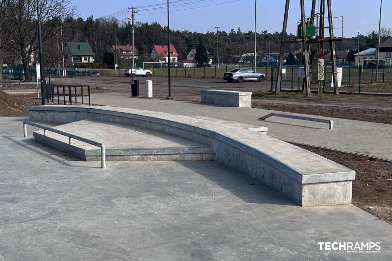 Concrete skatepark