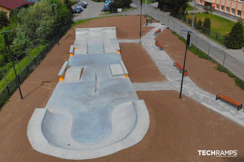 Concrete skatepark