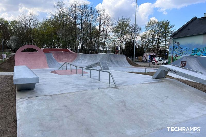 Concrete skatepark