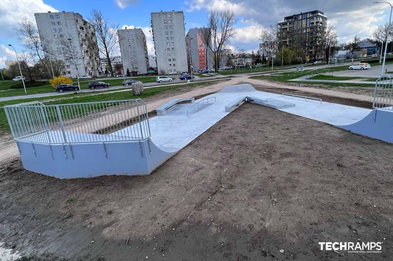 Concrete skatepark