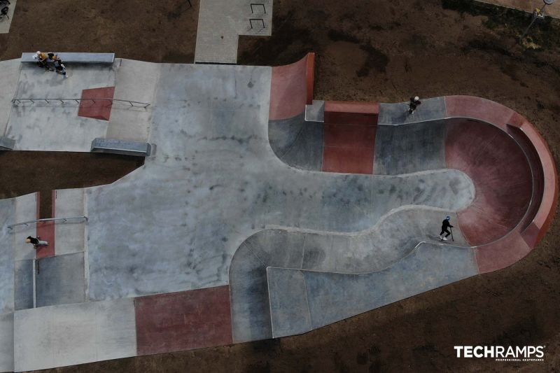 Concrete skatepark