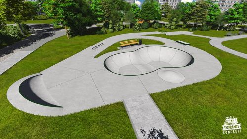 Eksempel på skatepark i betong nr. 112015