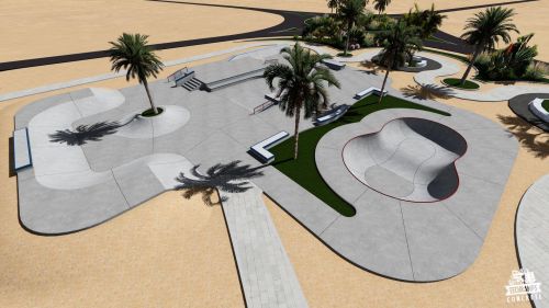 Eksempel på skatepark i betong nr. 545857
