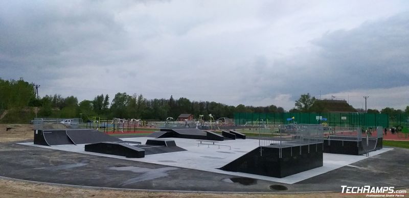 Widok na skatepark - Międzyrzec Podlaski