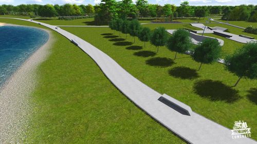 Exemple de skatepark en béton No. 050415
