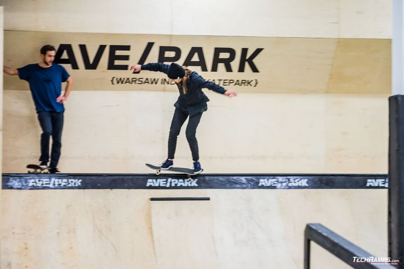 First riders in AvePark skatepark