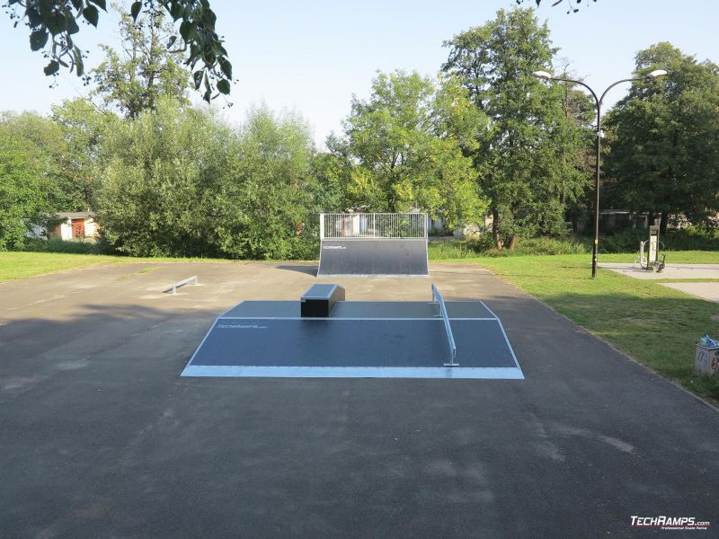 Wooden skatepark in Prestige technology