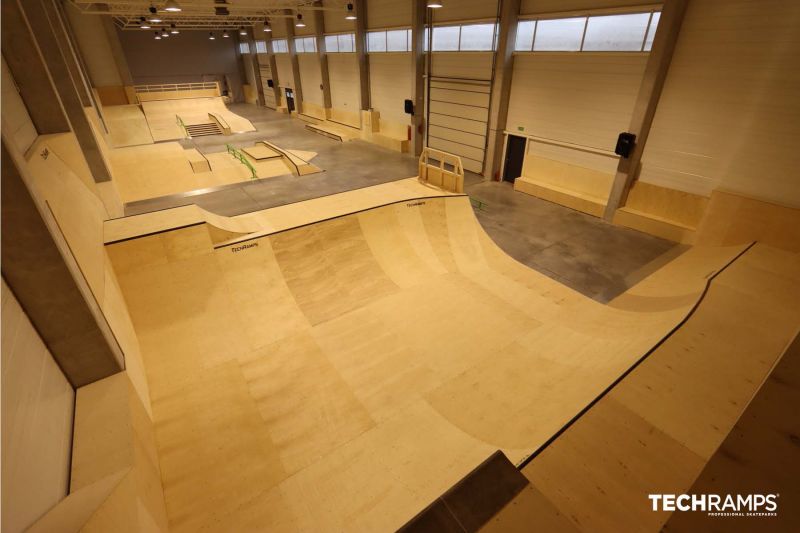 Year-round indoor skatepark in Cracow