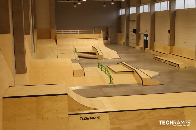 Indoor skatepark in Cracow