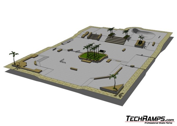 Konkurs Techramps - Skatepark Twoich Marzeń - hybryd skatepark - 1