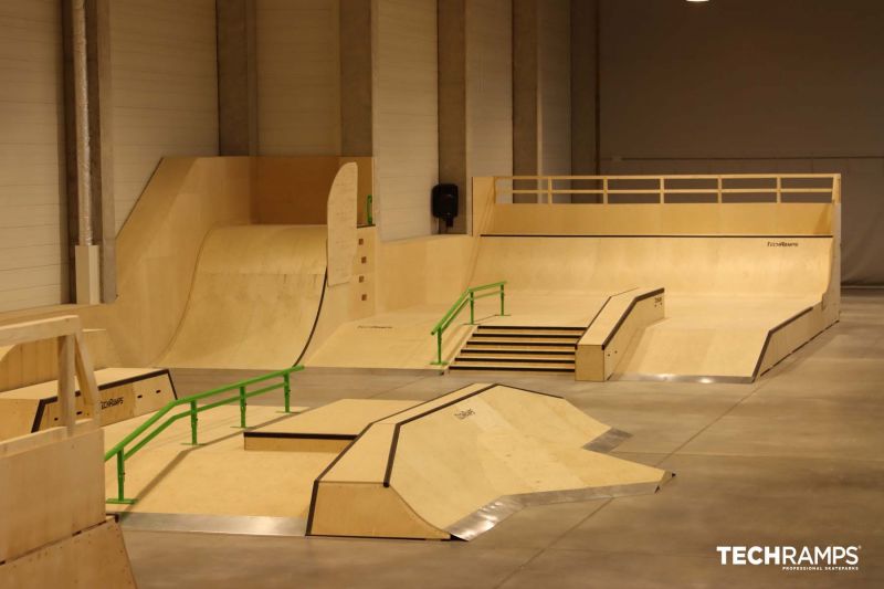 Całoroczny skatepark kryty Techramps