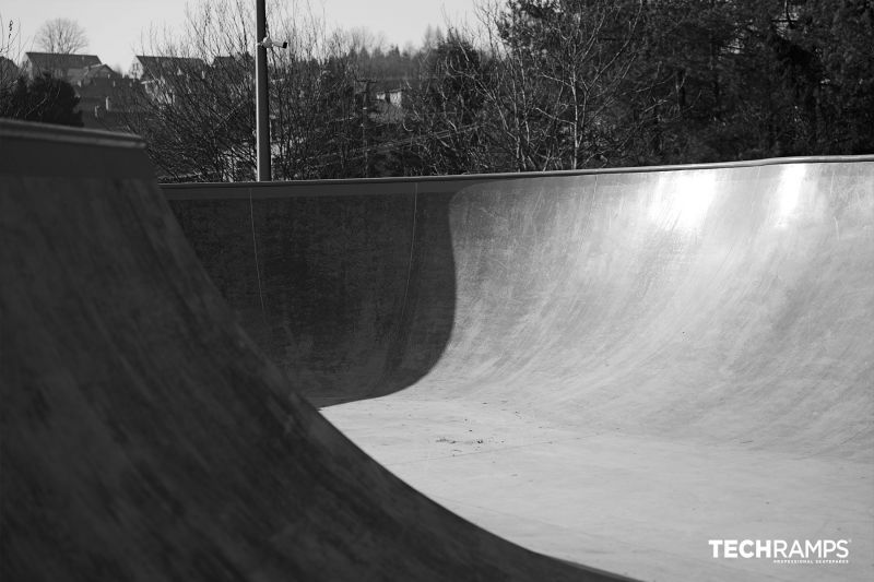 skatepark en béton techramps