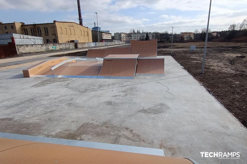 construction of a skatepark 