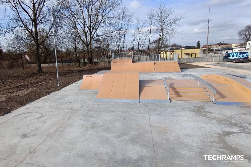 construction of a skatepark 