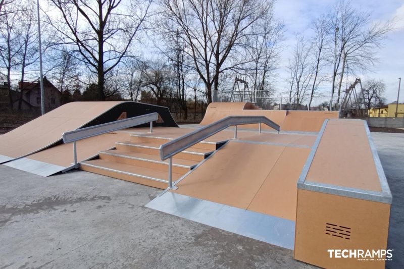 construction of a skatepark 