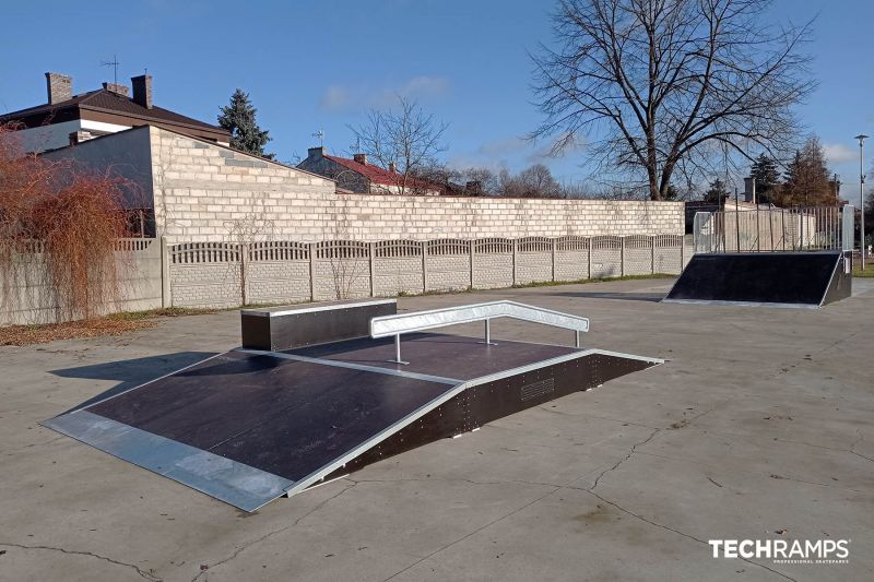 Wooden skatepark