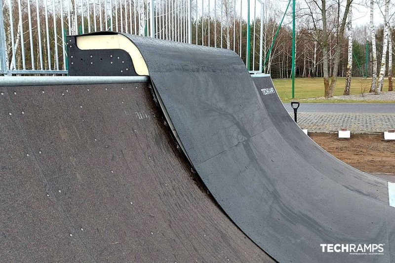 Wooden skatepark