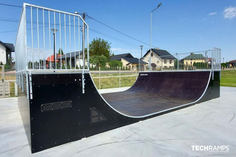 Wooden skatepark