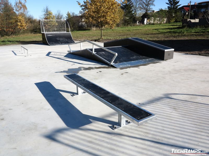 bemch as skatepark obstacles 