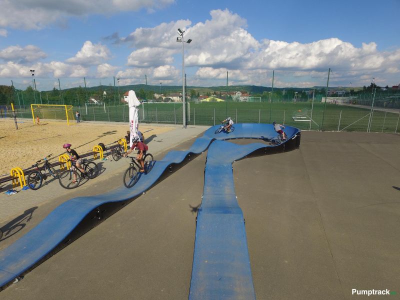 modułowy pumptrack w Dukli