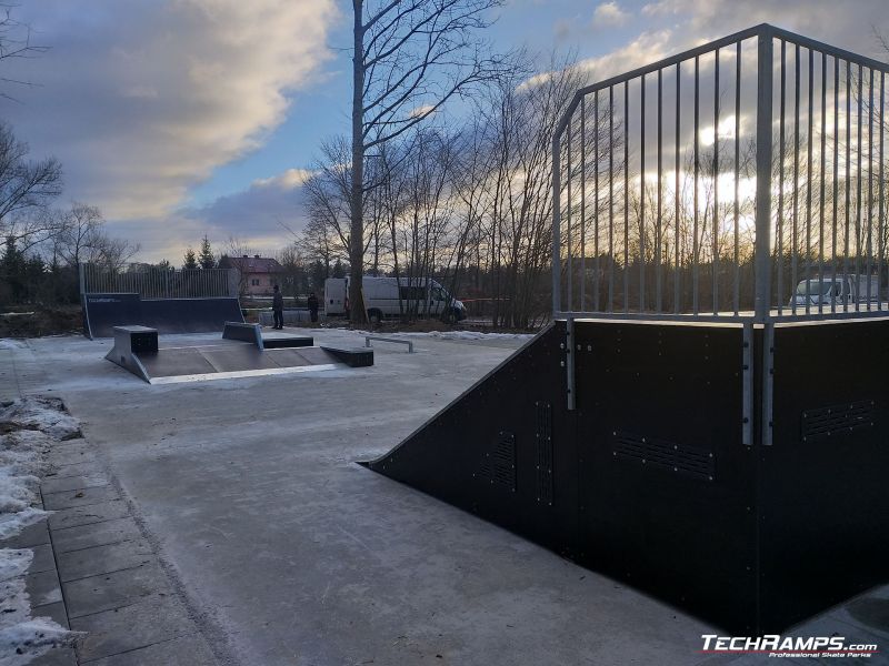 Modułowy skatepark w Warszawie w dzielnicy  Bemowo