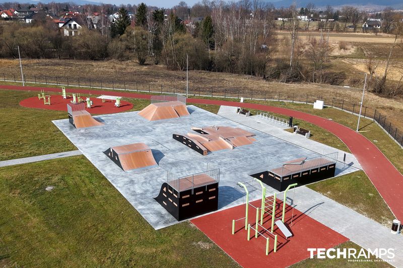 Skatepark i træ