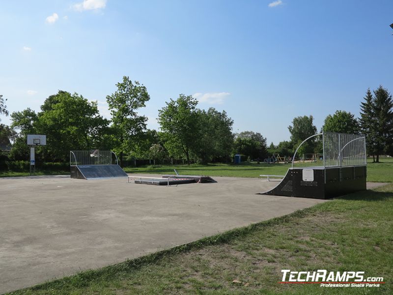 Widok na skatepark w Witnicy