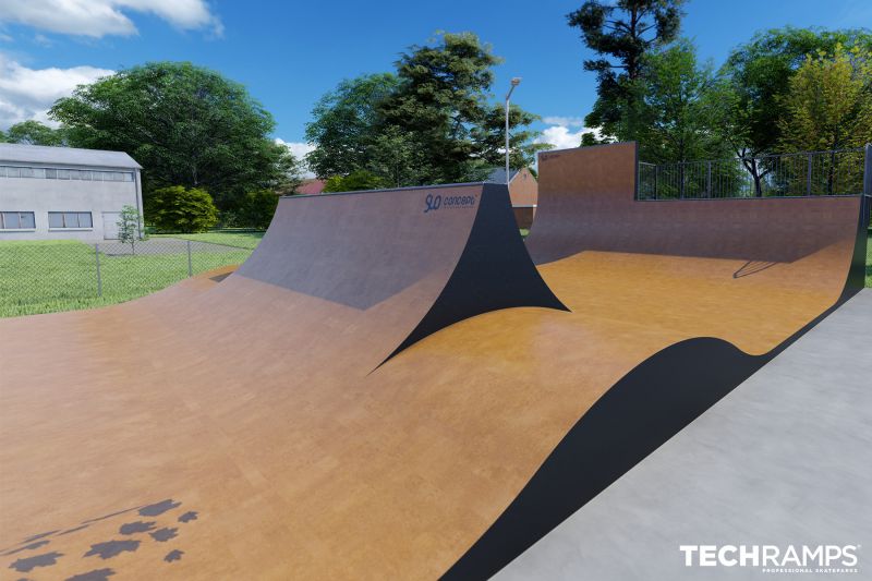 Projekt skateparku vo Frydrychowiciach 