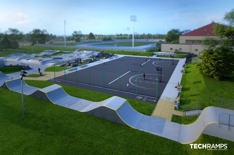 Projekt skateparku betonowego - Mińsk Mazowiecki